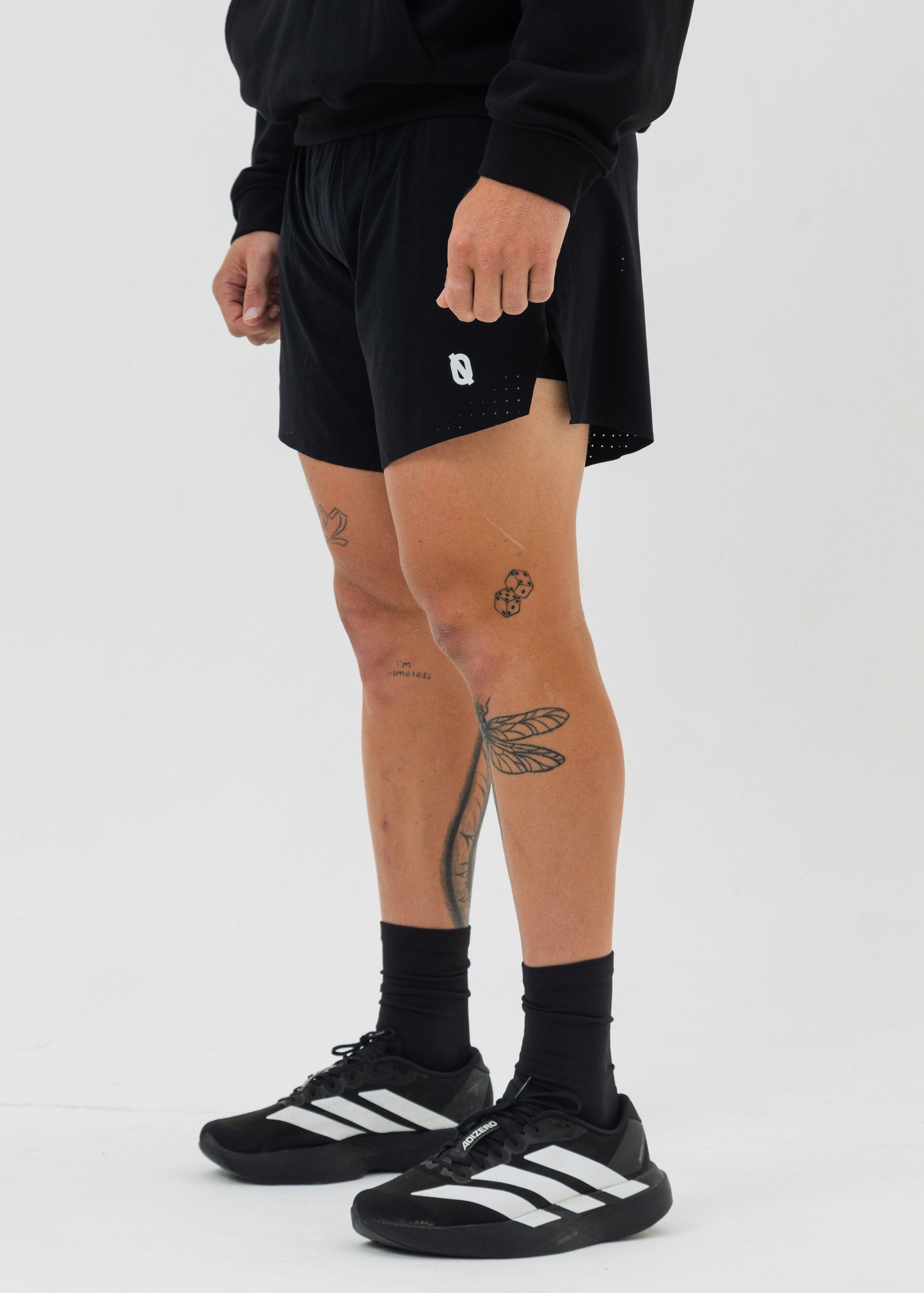 QUICKS RUNNING SHORTS - BLACK