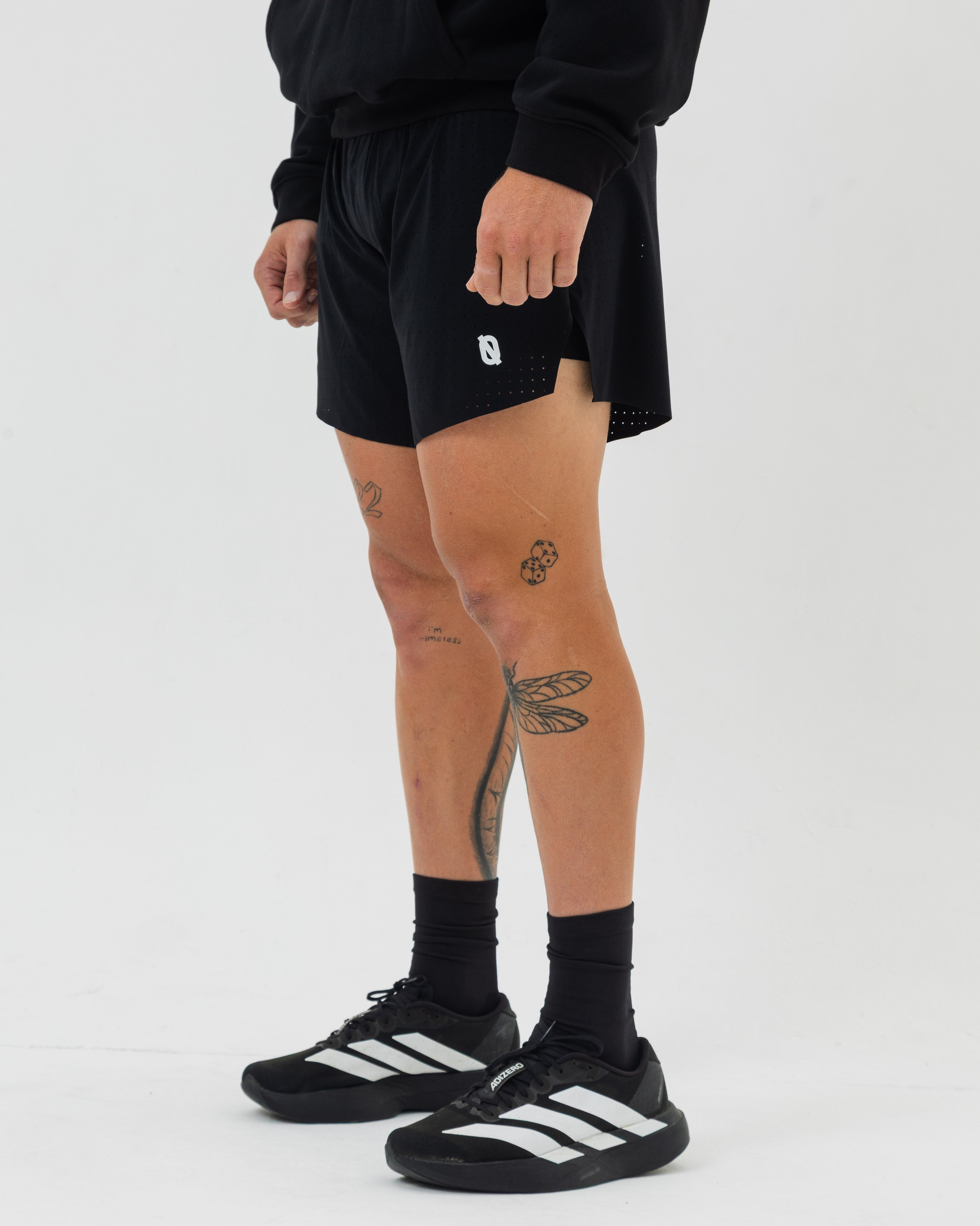 QUICKS RUNNING SHORTS - BLACK