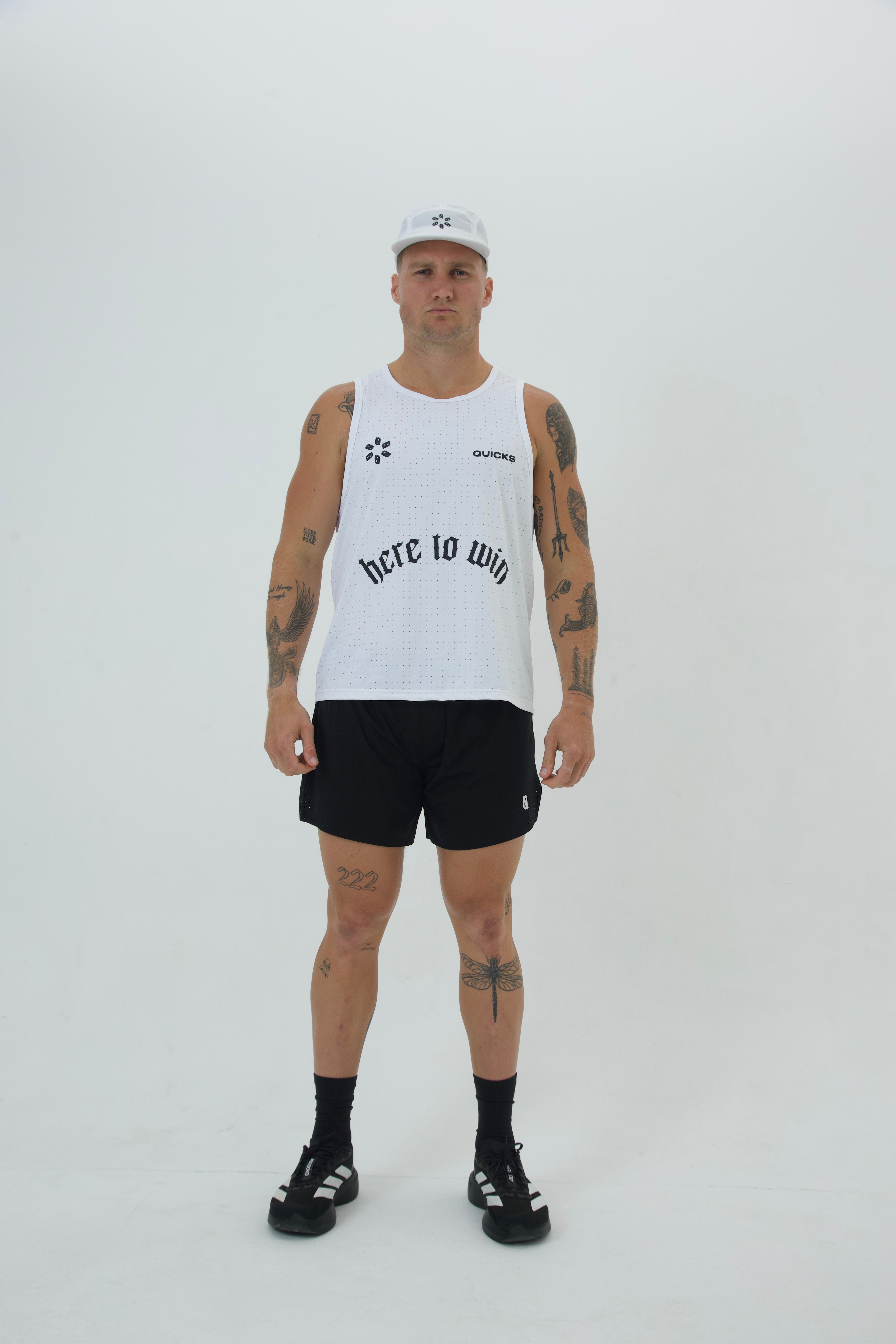 WHITE RUNNING CAP