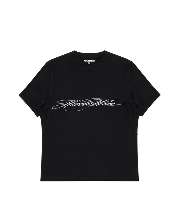 SCRIPT T-SHIRT - BLACK